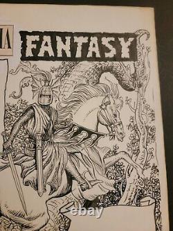 Sam Glanzman Original Art Page FANTASY Micropedia Comic Book Art Unfinished