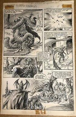 Savage Sword of Conan #96 Pg17 1984 John Buscema Rare Original Comic Art