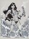 Sexy Big Barda Original Art Michael Dooney Sketch Pin Up Wonder Woman Pin Up