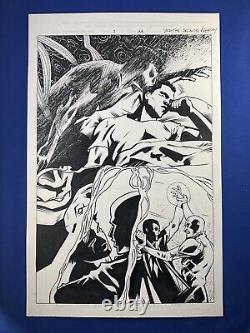 Shadowman End Times #1 page 22 vs Master Darque Original Art Valiant Comics 2014