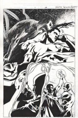 Shadowman End Times #1 page 22 vs Master Darque Original Art Valiant Comics 2014