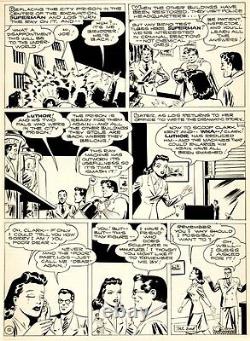 Shuster Studio Golden Age Superman Pg 12 Large Original Art (1944)