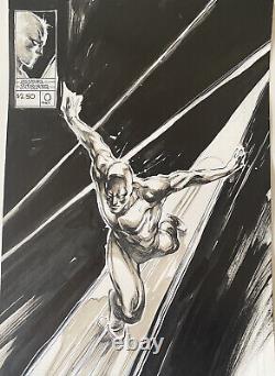 Silver Surfer original Comic Art Illustration by Paul Harmon