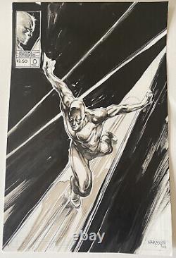 Silver Surfer original Comic Art Illustration by Paul Harmon