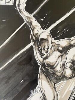 Silver Surfer original Comic Art Illustration by Paul Harmon