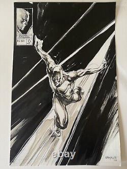 Silver Surfer original Comic Art Illustration by Paul Harmon