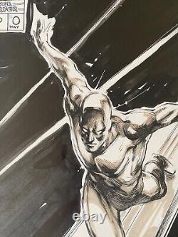 Silver Surfer original Comic Art Illustration by Paul Harmon