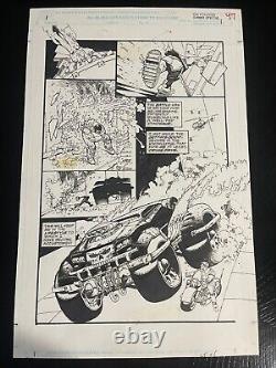 Simon Bisley Original Art Punisher Splash Page 11x17 plus NM Punisher #`75