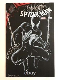 Sketch cover blank original art, Spider-Man by Dan Neidlinger