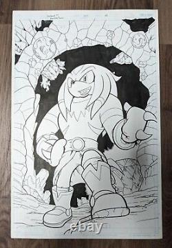 Sonic Universe #87 p. 20 Original Comic Book Art 1st App. Of Nixus The Echidna