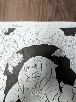 Sonic Universe #87 p. 20 Original Comic Book Art 1st App. Of Nixus The Echidna