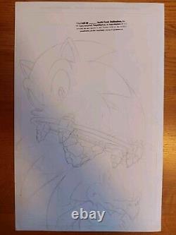 Sonic Universe Original Comic Art Rough Cover # 36 / Issue # 35 Page # 4 Archie