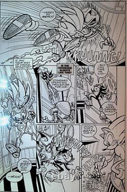 Sonic the Hedgehog 149 Original Art Page 4 Archie Comics Jim Amash Steve Butler