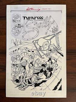 Sonic the Hedgehog Princess Sally #2 Cover 1995 Original Art by Art Mawhinney