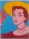 Southern Belle Anime Cartoon Style Pop Art Original Painting 18x24 Inches