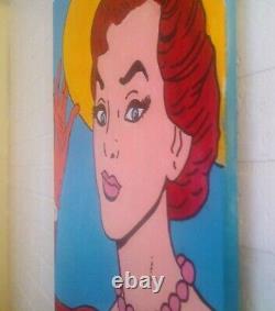 Southern Belle Anime Cartoon Style Pop Art Original Painting 18x24 Inches