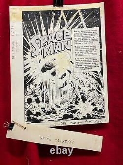 Space Man #8 Splash Page & Story Page Original Art Jack Sparling Make An Offer