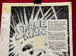 Space Man #8 Splash Page & Story Page Original Art Jack Sparling Make An Offer