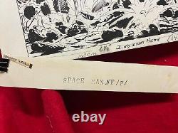 Space Man #8 Splash Page & Story Page Original Art Jack Sparling Make An Offer