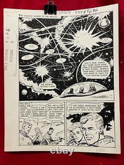 Space Man #8 Splash Page & Story Page Original Art Jack Sparling Make An Offer