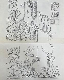 Spawn 10 remastered original comic art Dave Sim Todd McFarlane Cerebus 4 pieces