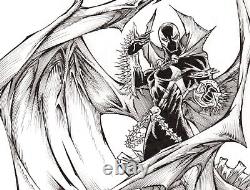 Spawn. Original, B/W, comic art, illustration, drawing by Calvin Henio