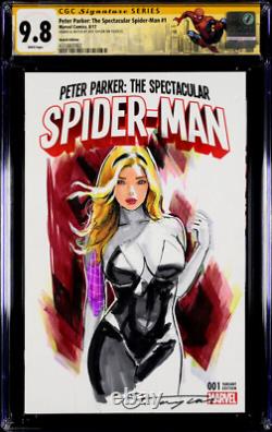 Spectacular Spider-man #1 Cgc Ss 9.8 Spider-gwen Original Art Sketch Mary Jane