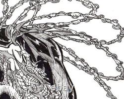 Spider-Man 2099. ORIGINAL, B/W, comic art, illustration, drawing by Calvin Henio