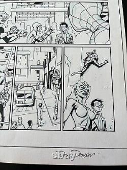 Spider-Man Family 2007 Series #9 Page 4 Comic Original Art Derec Aucoin