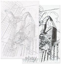 Spider-Man Vs Carnage Original Art Sketch Mark Bagley & John Dell 11 x 17