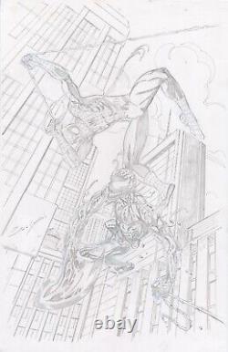 Spider-Man Vs Carnage Original Art Sketch Mark Bagley & John Dell 11 x 17