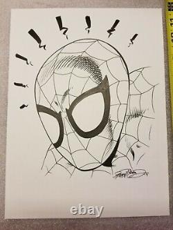 Spider-man ORIGINAL ART Sketch By Comic Book Artist Bob McLeod Spidey Marvel