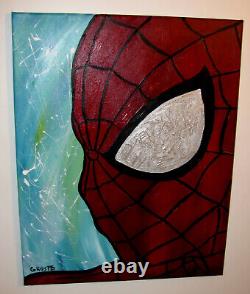 Spiderman Original Painting Art Avengers Marvel Comics Abstract Spider Man