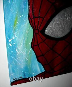 Spiderman Original Painting Art Avengers Marvel Comics Abstract Spider Man