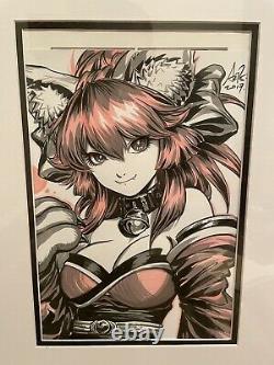 Stanley Lau Artgerm Original Art Tamamo No Mae Not Print Sketch Commision 8x11