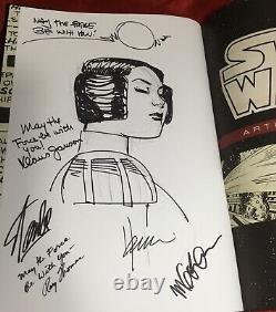 Star Wars Artifact Hc Editionsigned+original Leia Art Chaykin+signed Stan Lee++