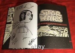 Star Wars Artifact Hc Editionsigned+original Leia Art Chaykin+signed Stan Lee++