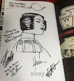 Star Wars Artifact Hc Editionsigned+original Leia Art Chaykin+signed Stan Lee++