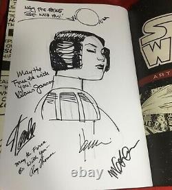 Star Wars Artifact Hc Editionsigned+original Leia Art Chaykin+signed Stan Lee++