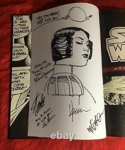 Star Wars Artifact Hc Editionsigned+original Leia Art Chaykin+signed Stan Lee++