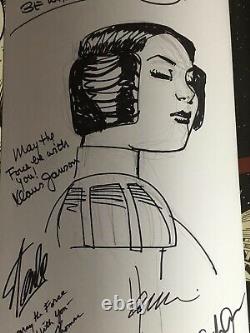 Star Wars Artifact Hc Editionsigned+original Leia Art Chaykin+signed Stan Lee++