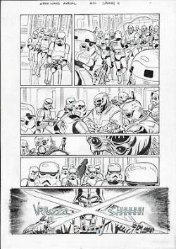 Star Wars Darth Vader Annual #1 Marvel Original Comic Art Pg 11 Roland Boschi