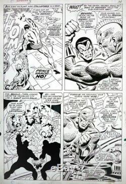 Submariner # 3 Original Art By John Buscema Action Page Marvel Comics