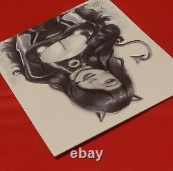 Sun Khamunaki Original Character Art Sexy Hot Woman Signed 3.5x4.5 Lady Death