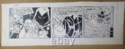 Superman Comic Strip ORIGINAL ART Supervillain Attacks! Delbo & Smith Daily 1982