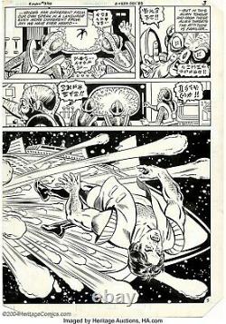 Superman. Lost in a Comet. Double page. Original Comic Art 1983. Curt Swan