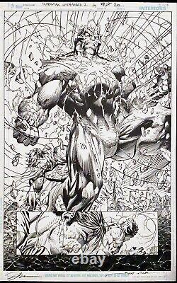 Superman Unchained #2 Incredible Splash Original Art by Jim Lee & Scott Williams