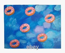 Swimming rings flying to vacation Oil Canvas Modern Painting