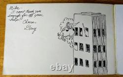 THE FAR SIDE Gary Larson original artwork / cartoon / comic & signed inscription