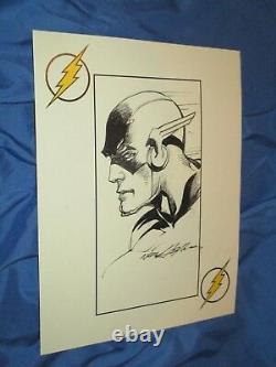 THE FLASH/BARRY ALLEN Original Art Sketch by Neal Adams JLA/Justice League